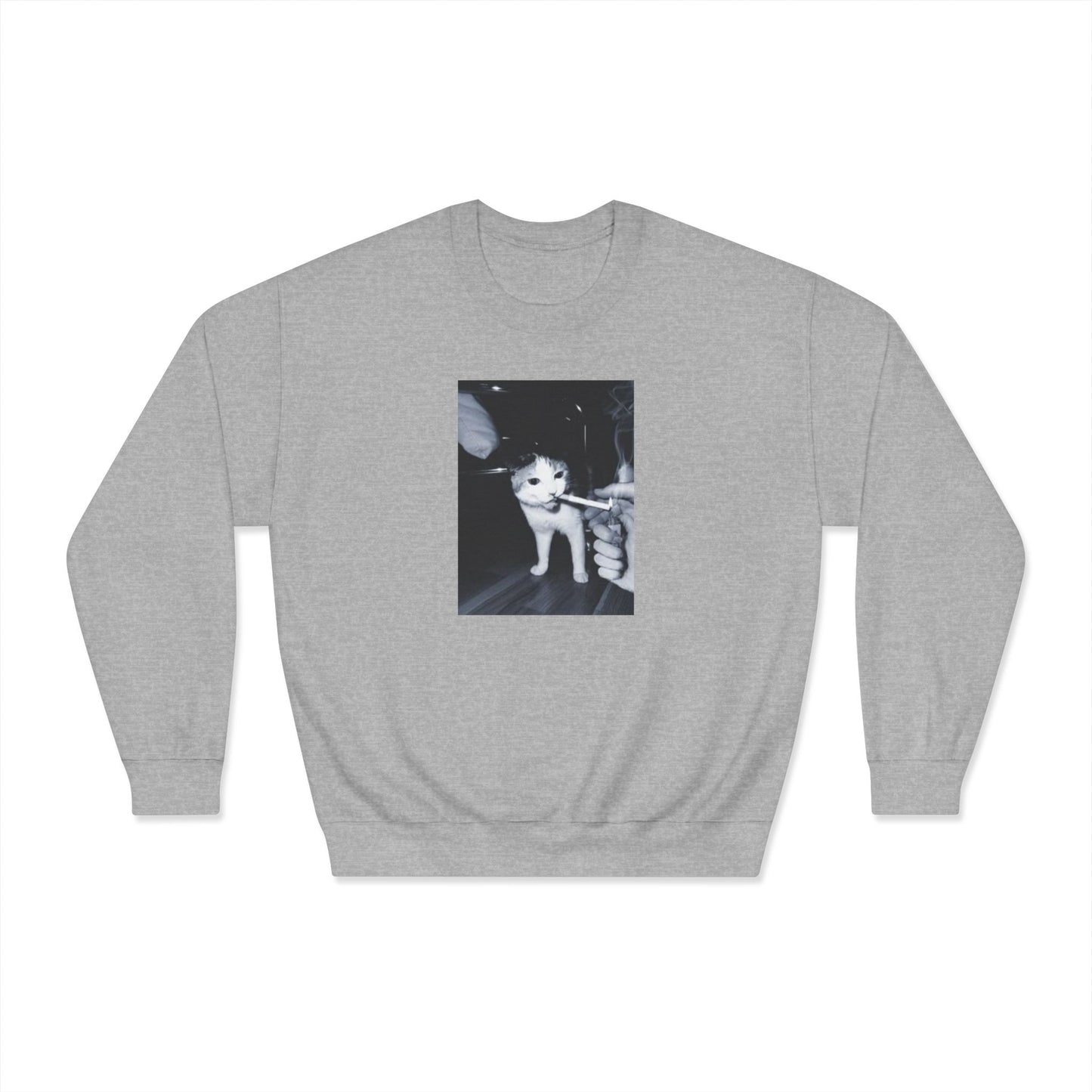 Smoking Cat Crewneck