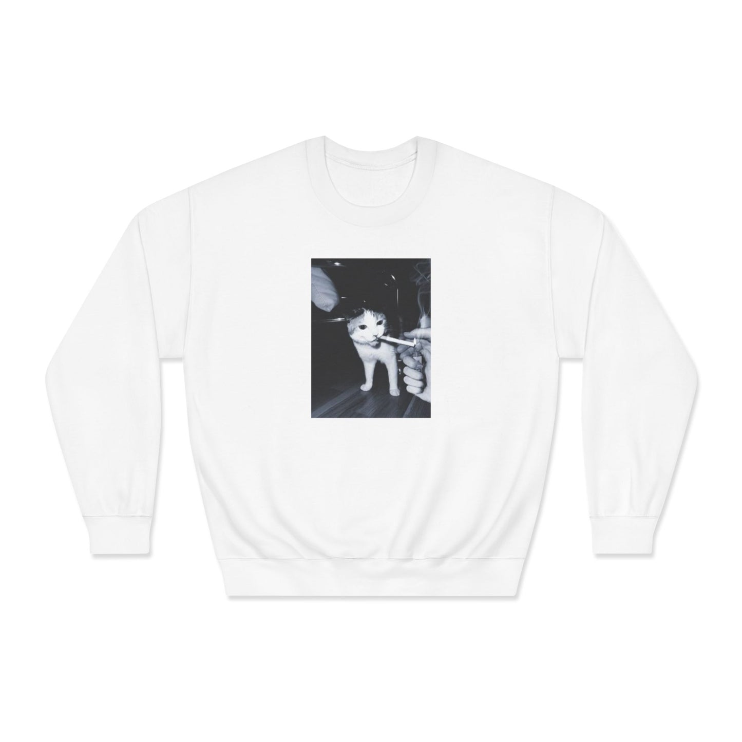 Smoking Cat Crewneck