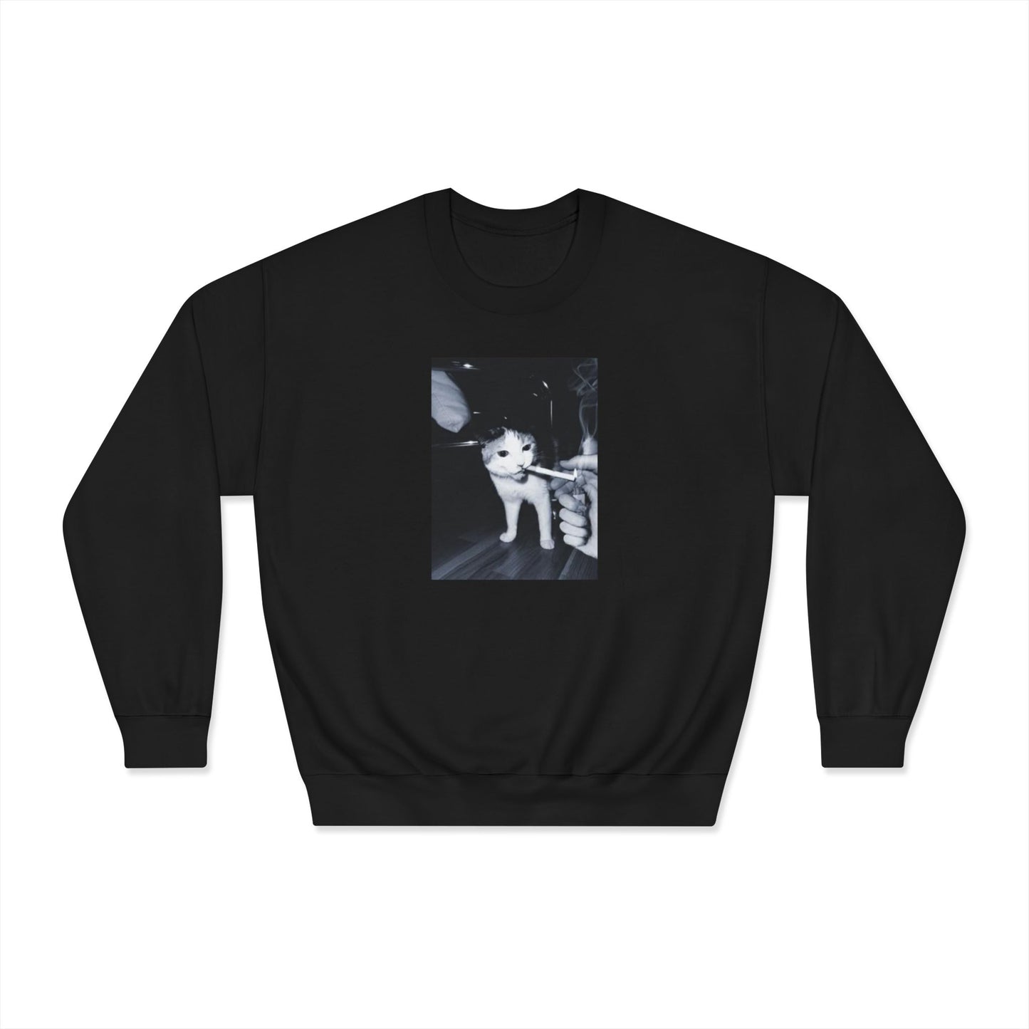 Smoking Cat Crewneck