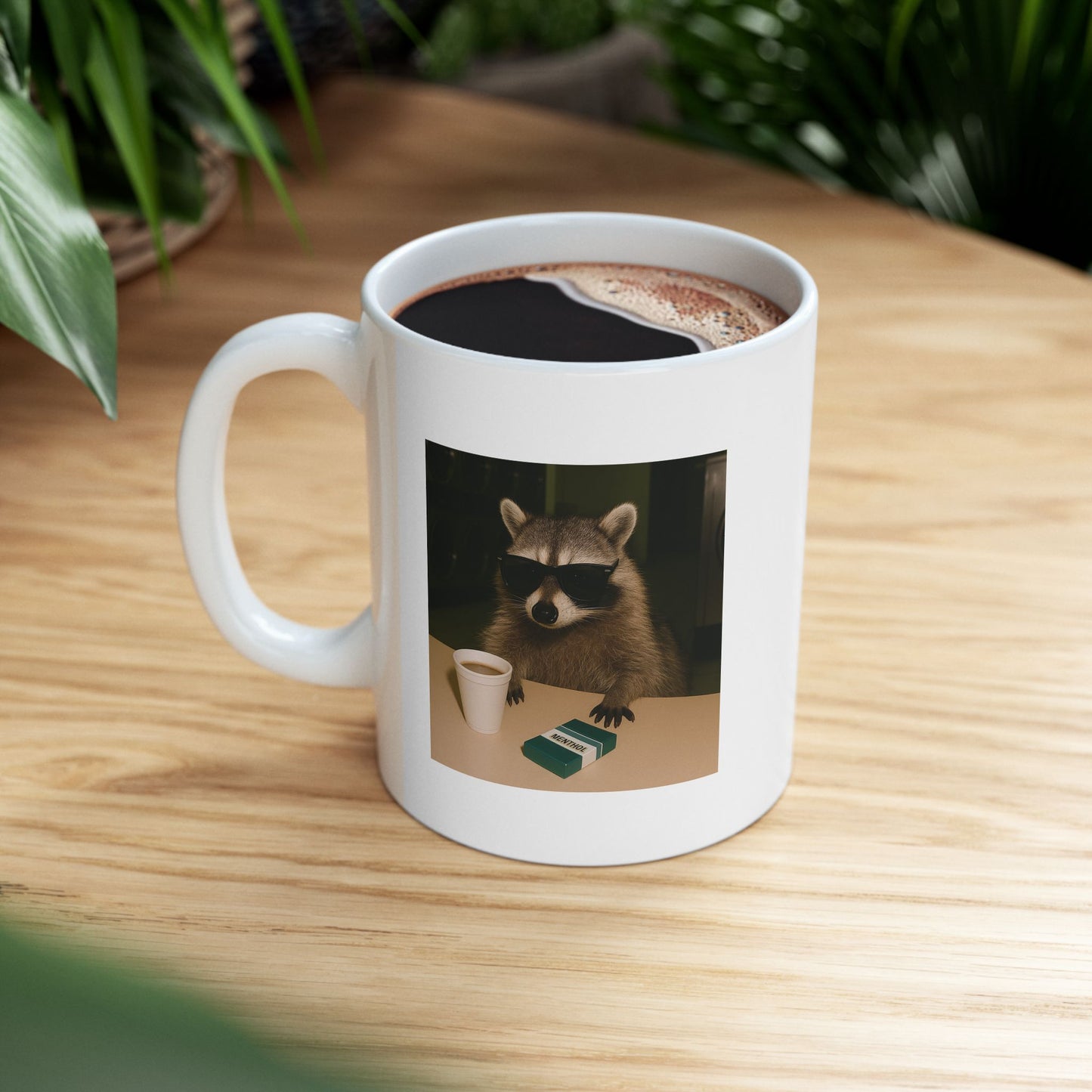 Cozy Raccoon Mug