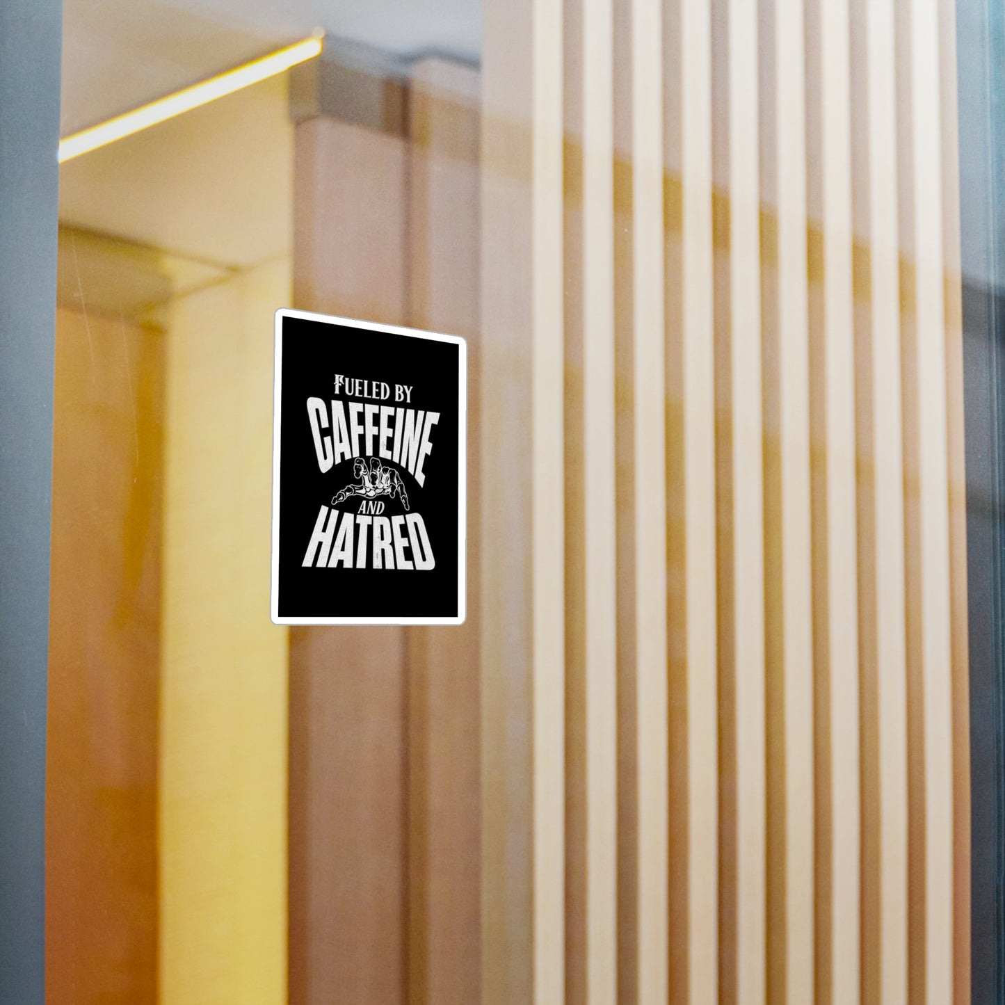 Caffeine & Hatred Vinyl Decal