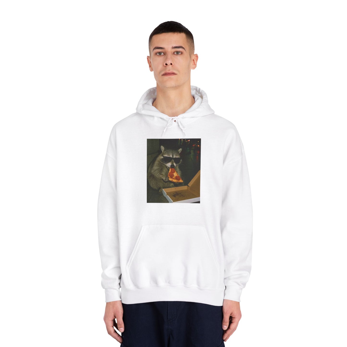 Raccoon Pizza Hoodie
