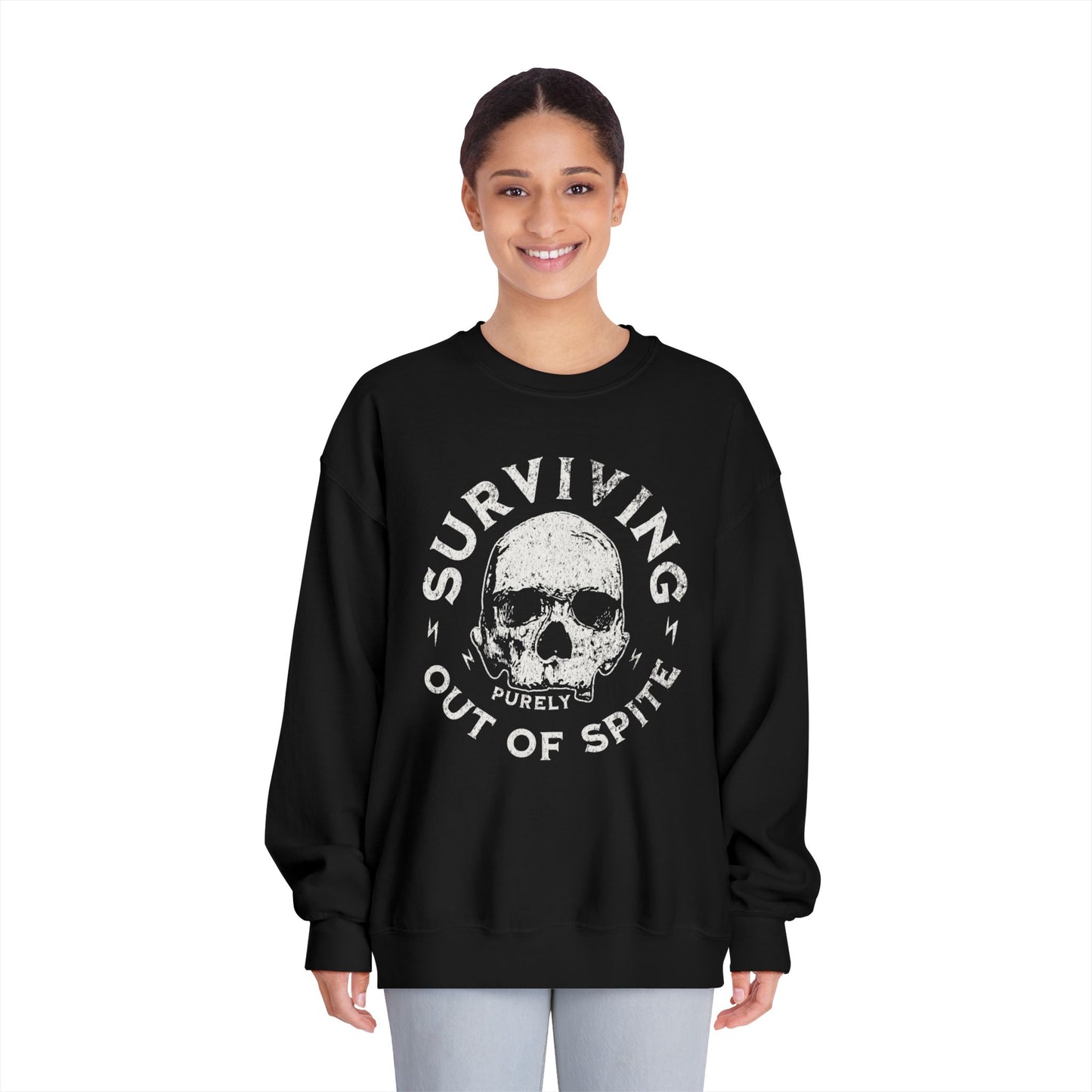 Surviving Out of Spite Crewneck Sweatshirt