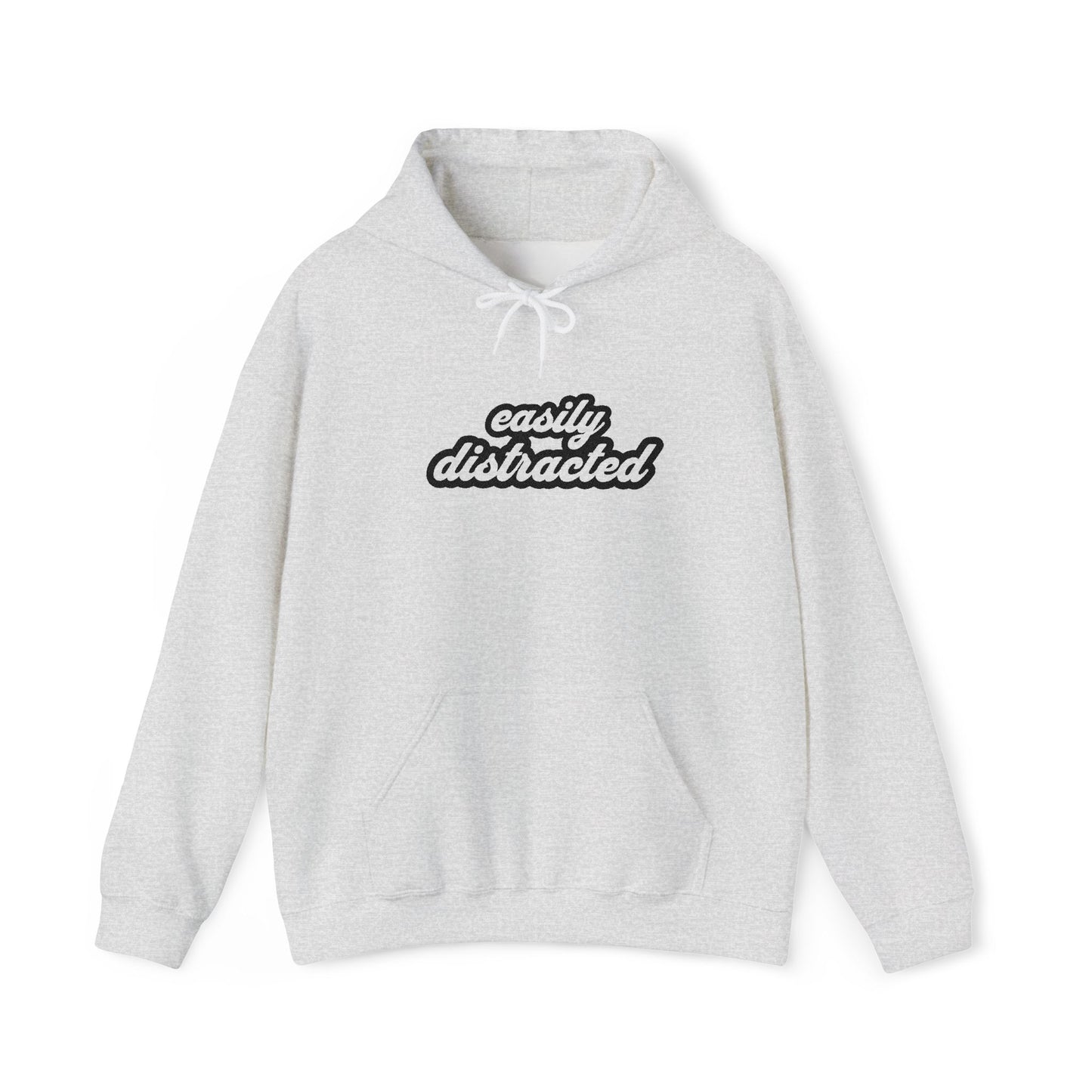 Easily Distracted Embroidered Hoodie