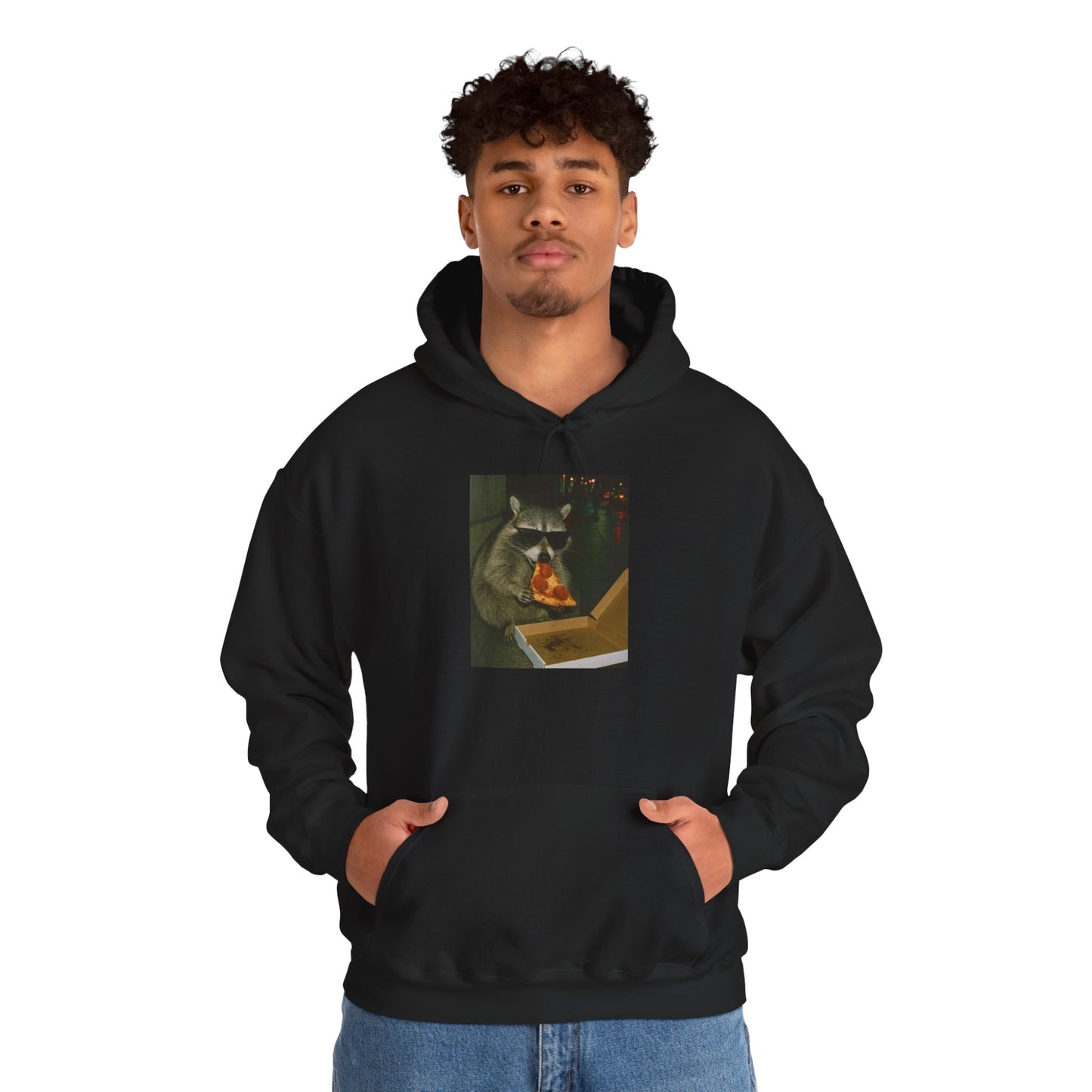 Raccoon Pizza Hoodie