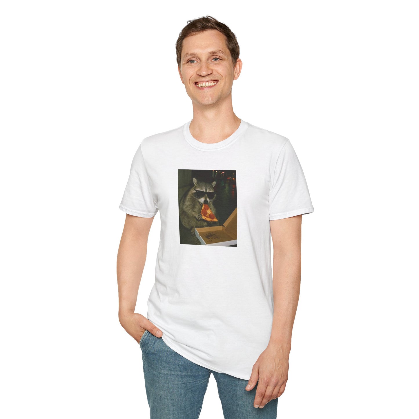 Raccoon Pizza Tee