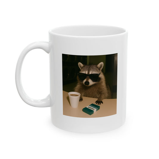 Cozy Raccoon Mug