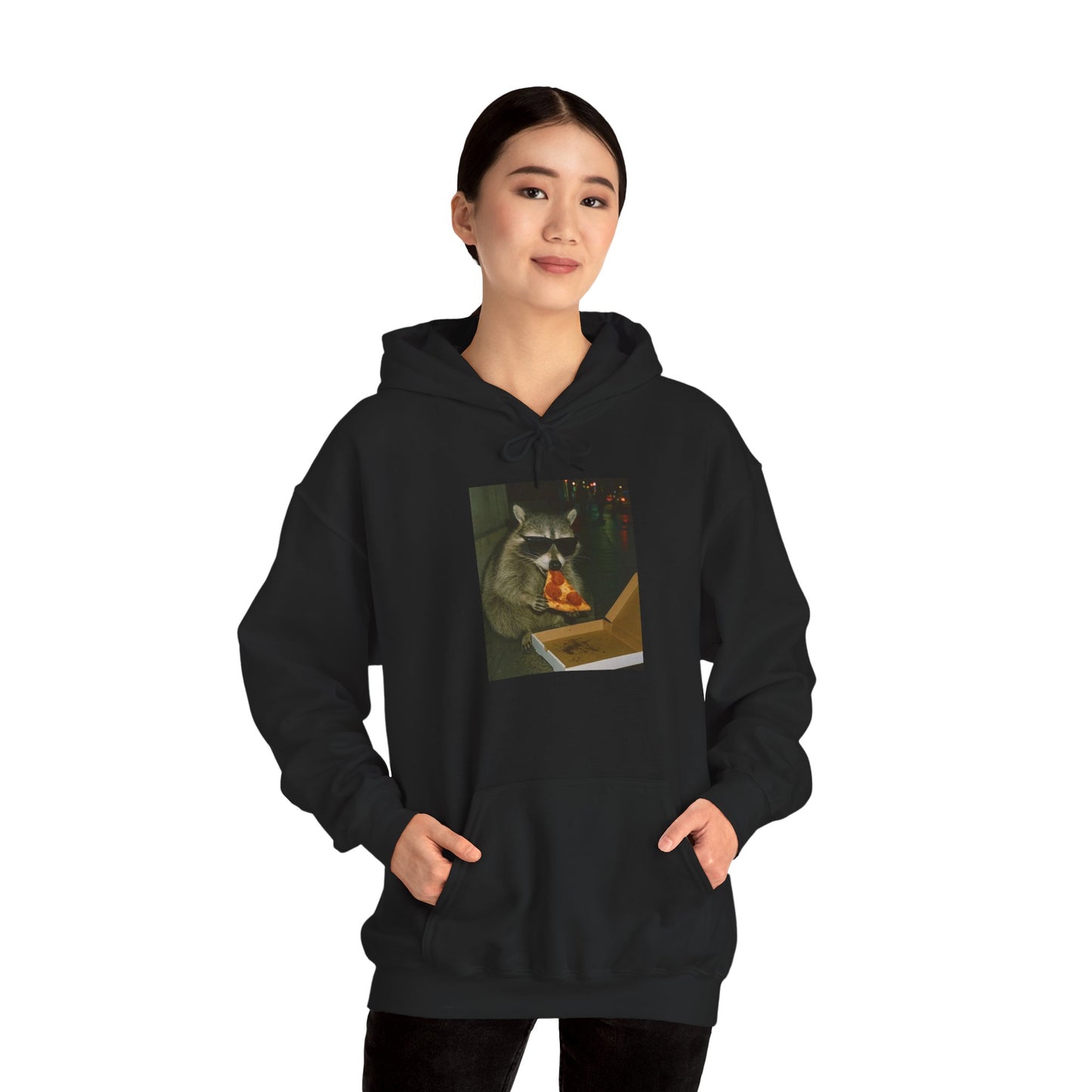 Raccoon Pizza Hoodie