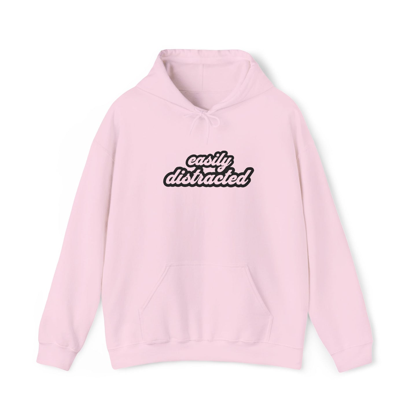 Easily Distracted Embroidered Hoodie