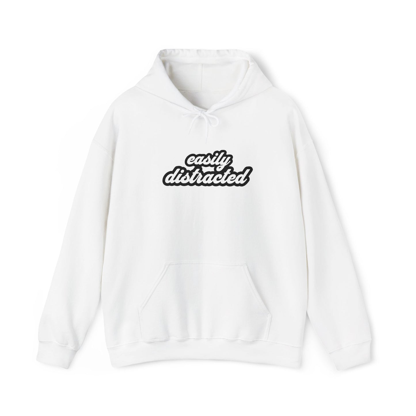 Easily Distracted Embroidered Hoodie
